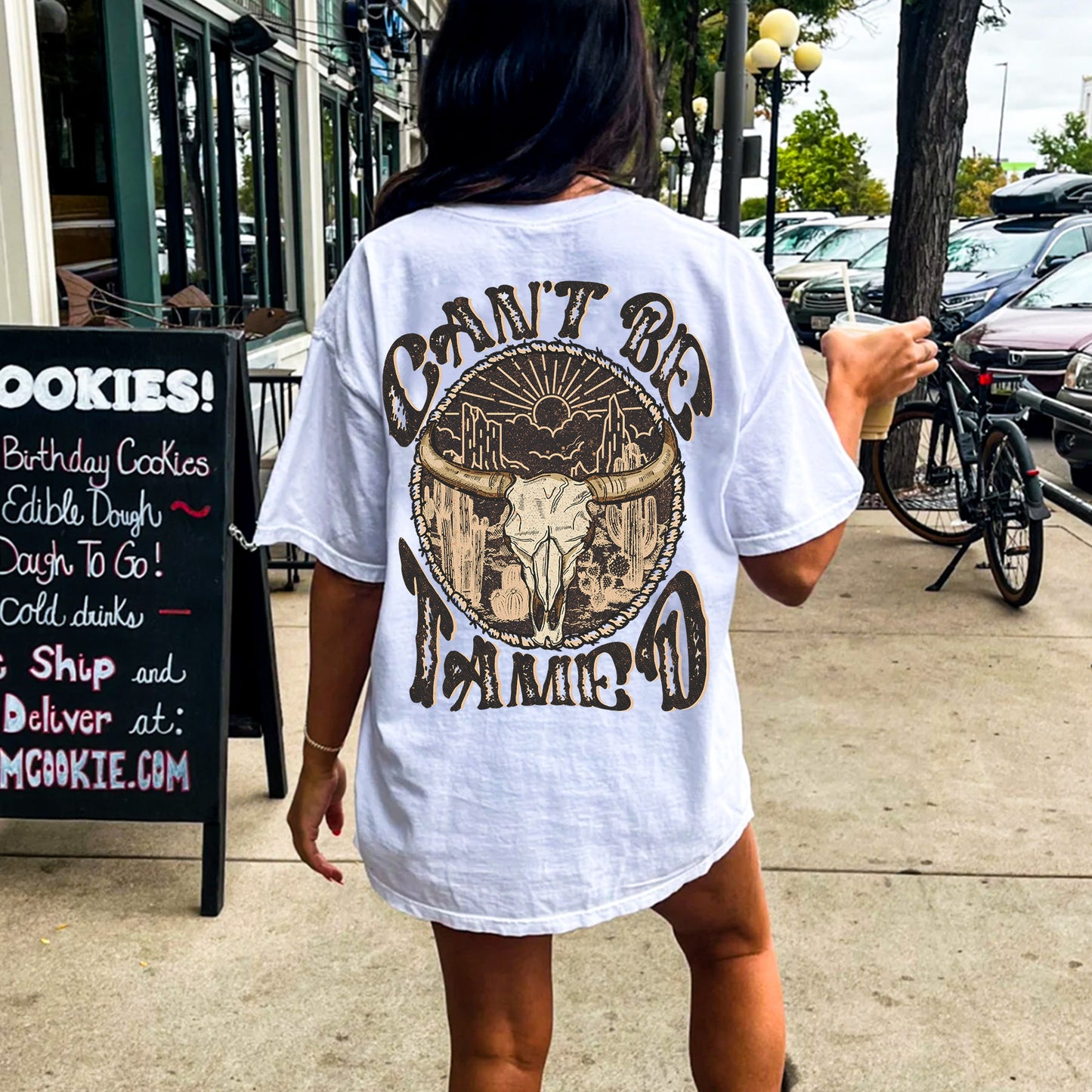 Can't Be Tamed png, Western cowboy png, Western png, Retro png, Cow Skull png, Desert png, country png,Sublimation Designs, digital download