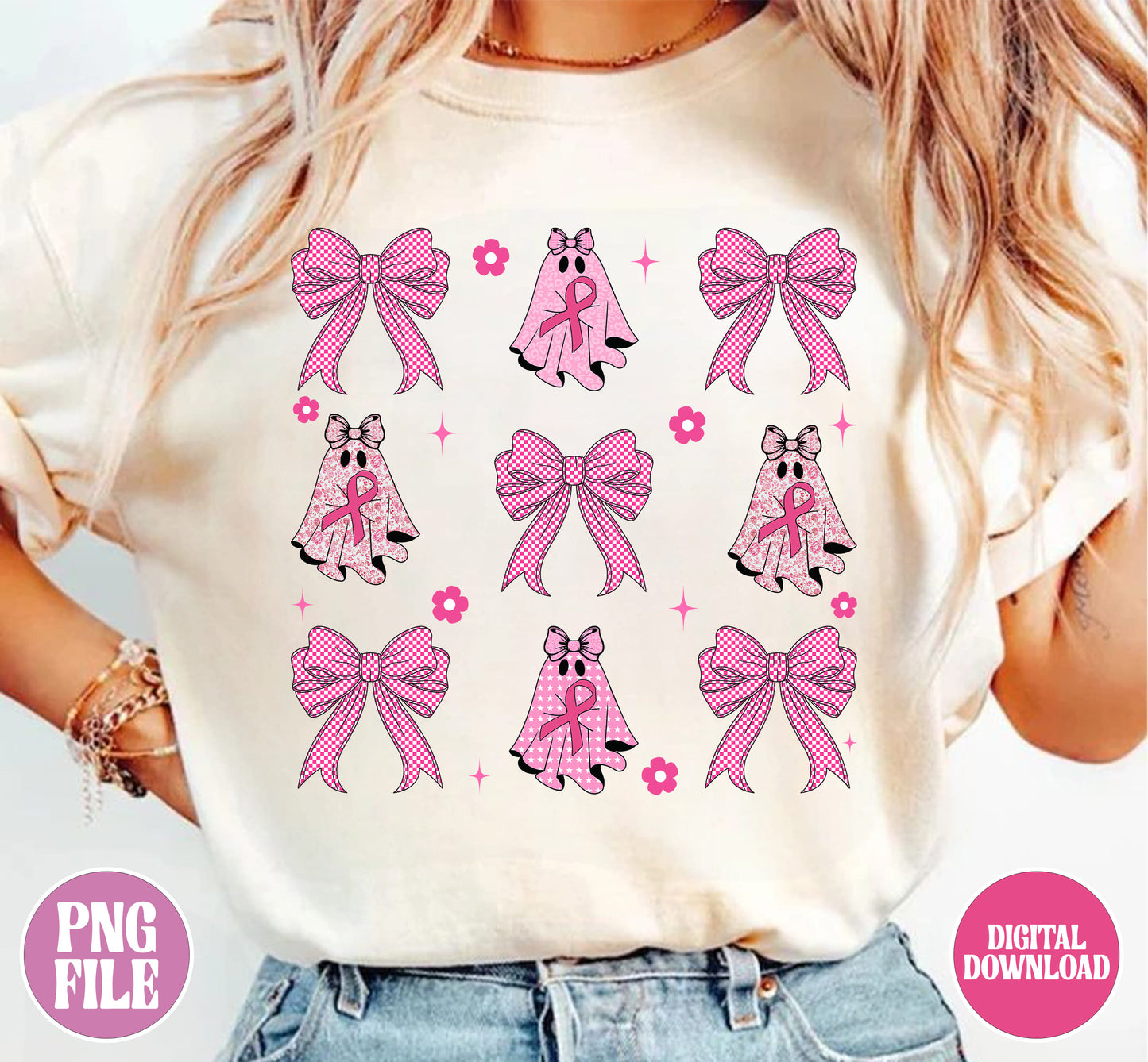 Breast Cancer Bundle Png, In October We Wear Pink Png