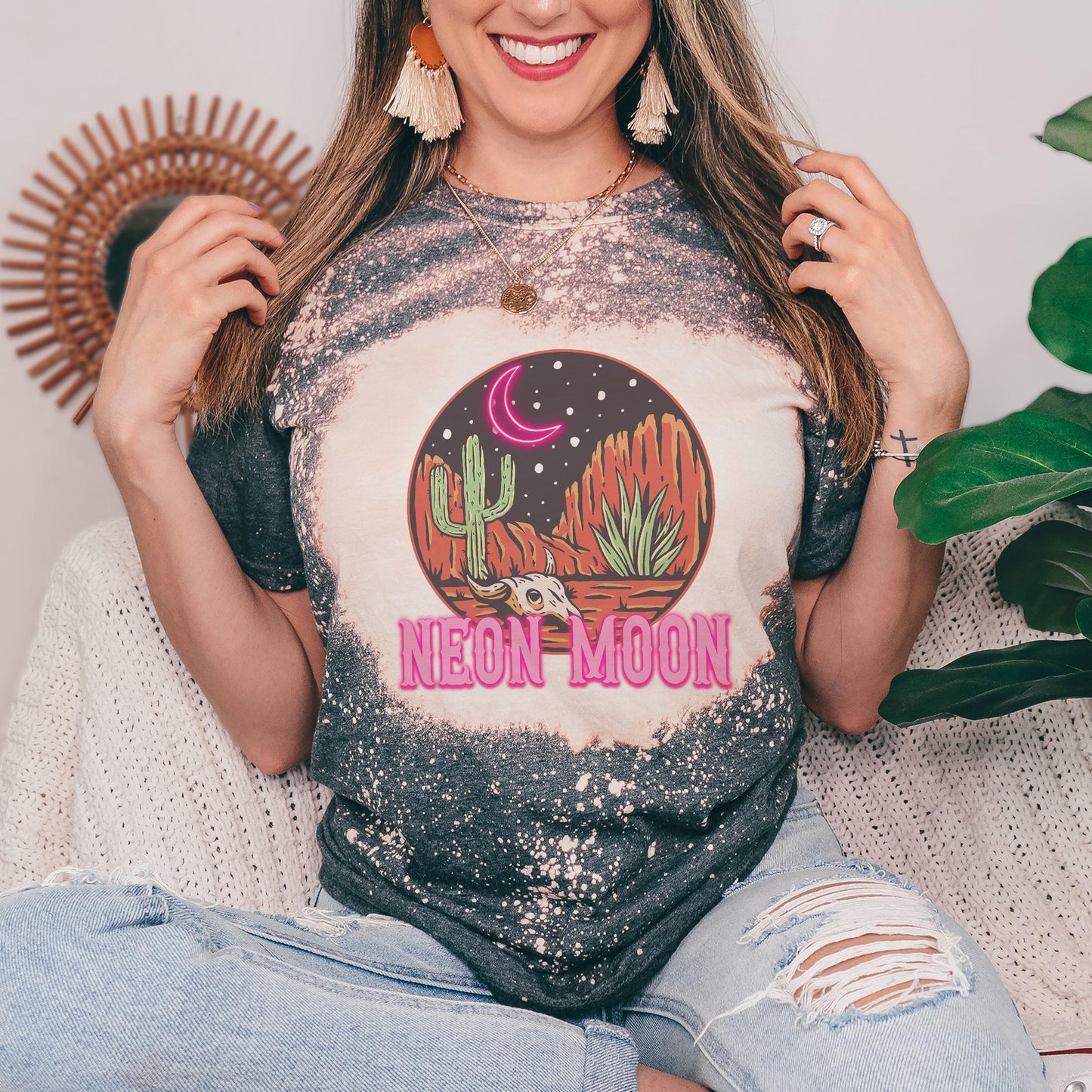 NEON MOON PNG, Western Sublimation PNG, Cowboy Cowgirl png, Country Tshirt Design, Howdy png, Rodeo Png, Christian Country Svg png.